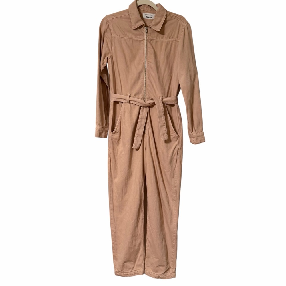 Reformation Dusty Rose denim jumpsuit size 6.‎